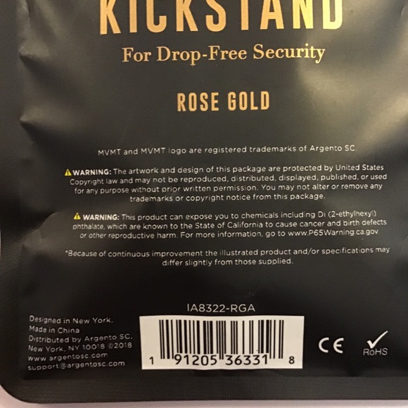 MVMT ROSE GOLD HEART SHAPED PHONE RING HOLDER N… - Picture 8 of 8